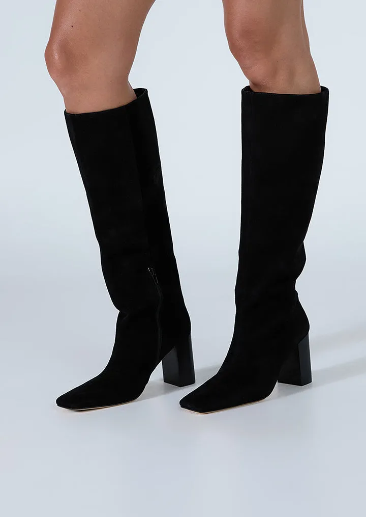 Flex Black Suede