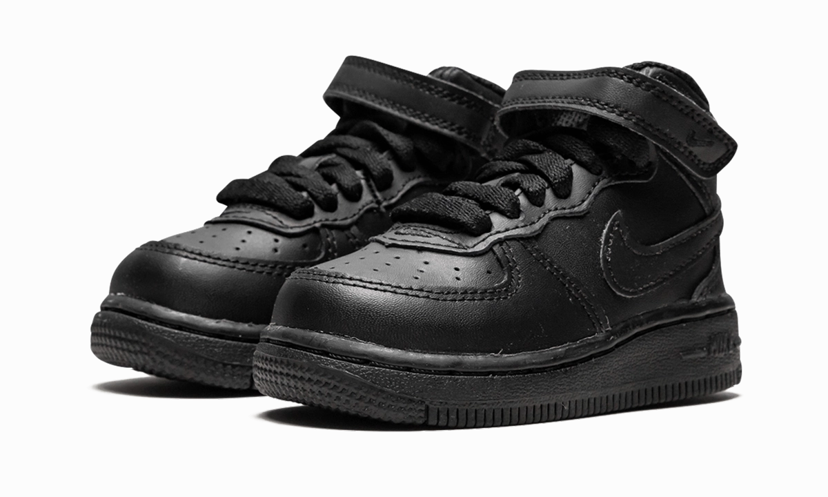 Force 1 Mid (TD) Ready To Ship, Embossed Leather, Outdoor Essential