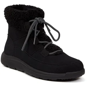 Freeze Womens Faux Suede Faux Fur Winter & Snow Boots