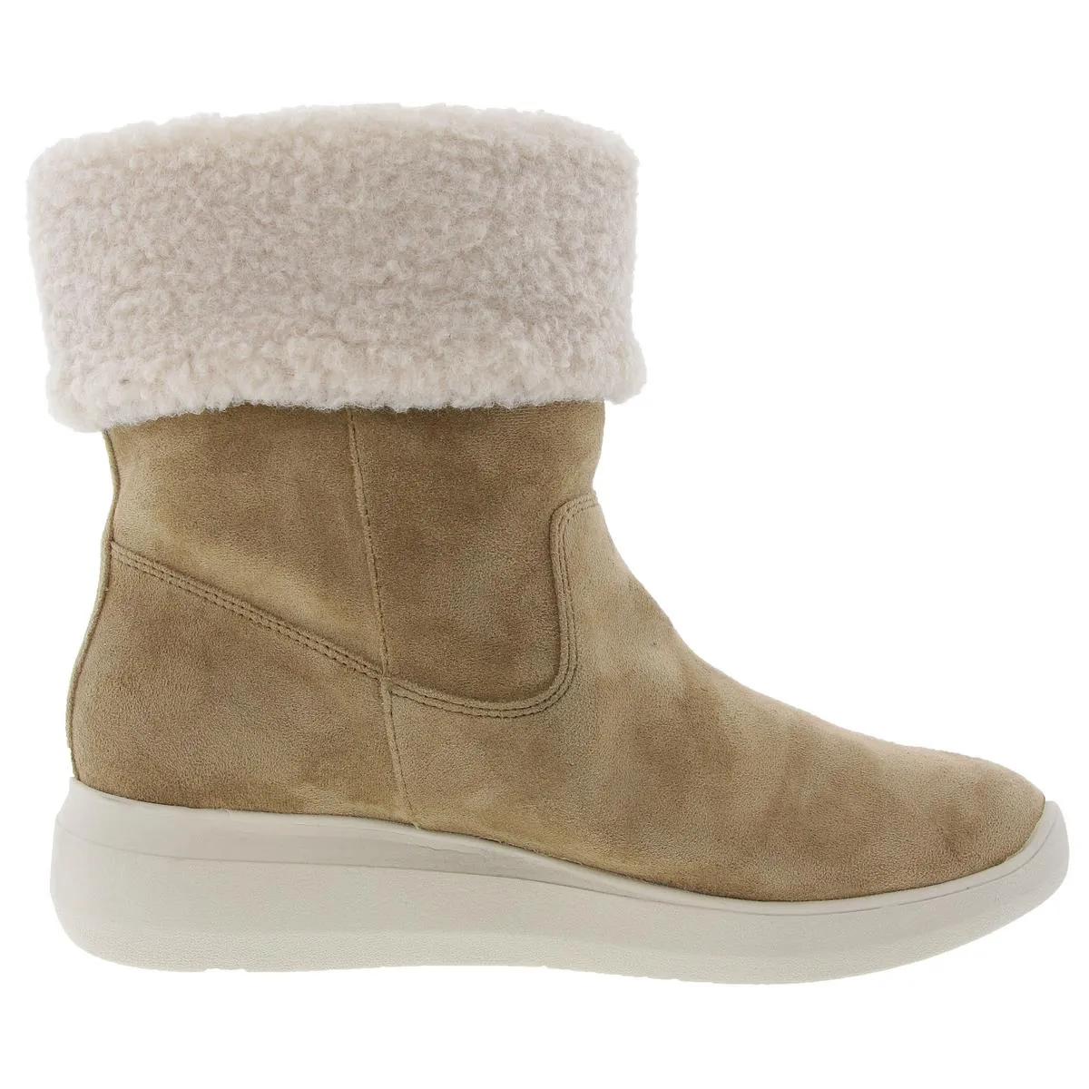 Frizby Womens Faux Fur Lined Faux Suede Shearling Boots