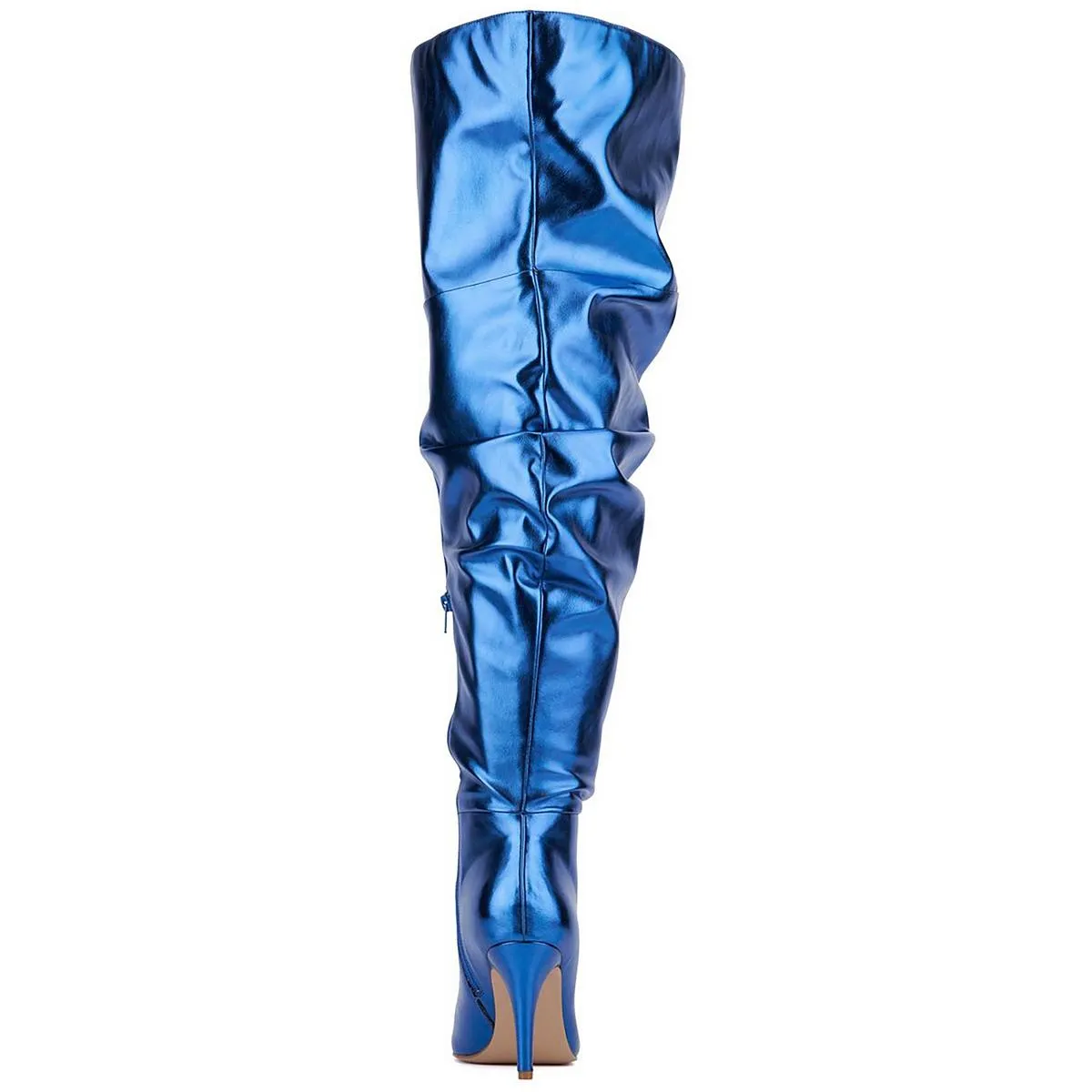 FTFSAH2202 Womens Zipper Man Made Thigh-High Boots