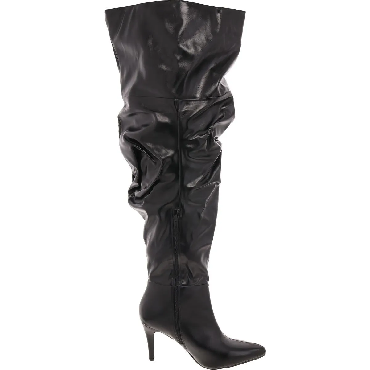FTFSAH2202 Womens Zipper Man Made Thigh-High Boots
