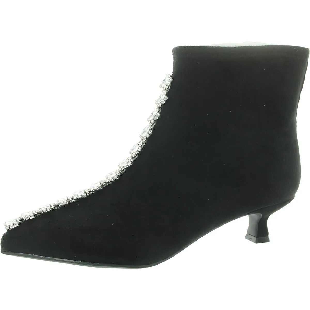 Garda Bling Womens Zipper Faux Suede Ankle Boots