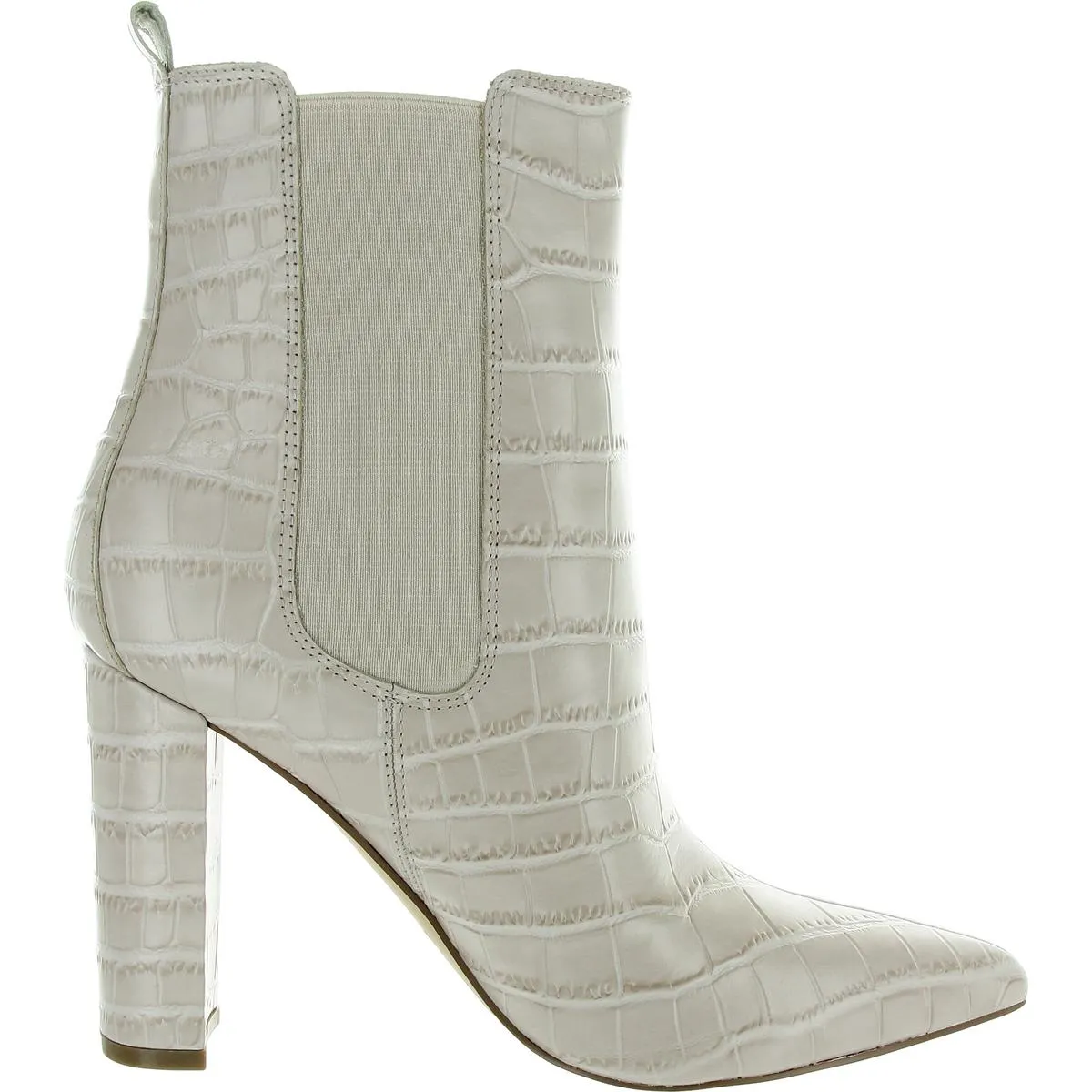 Garliss Womens Leather Animal Print Chelsea Boots