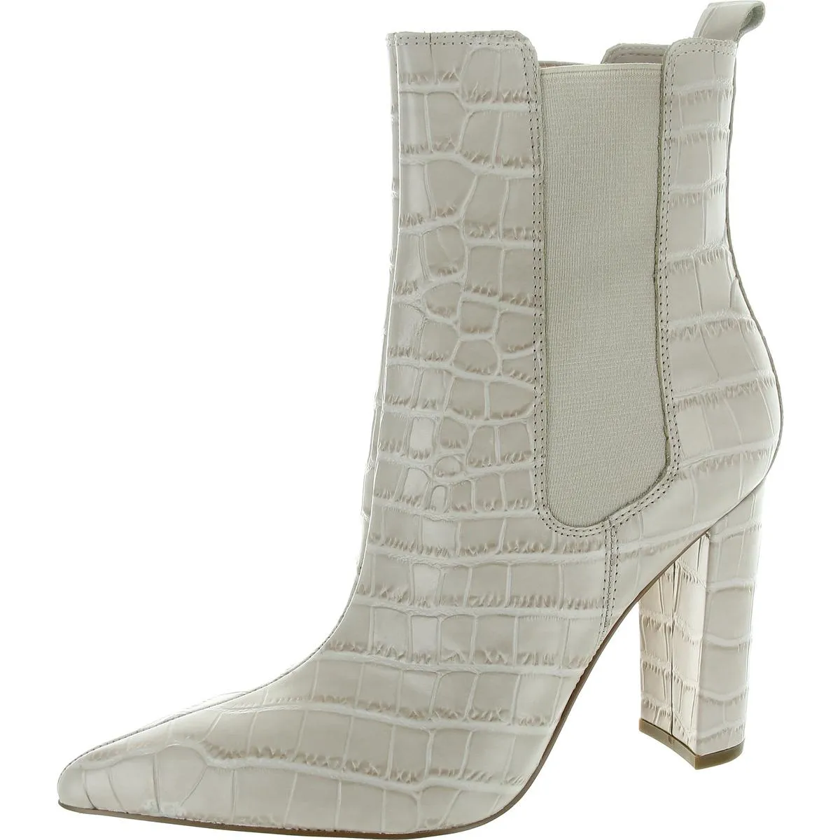 Garliss Womens Leather Animal Print Chelsea Boots