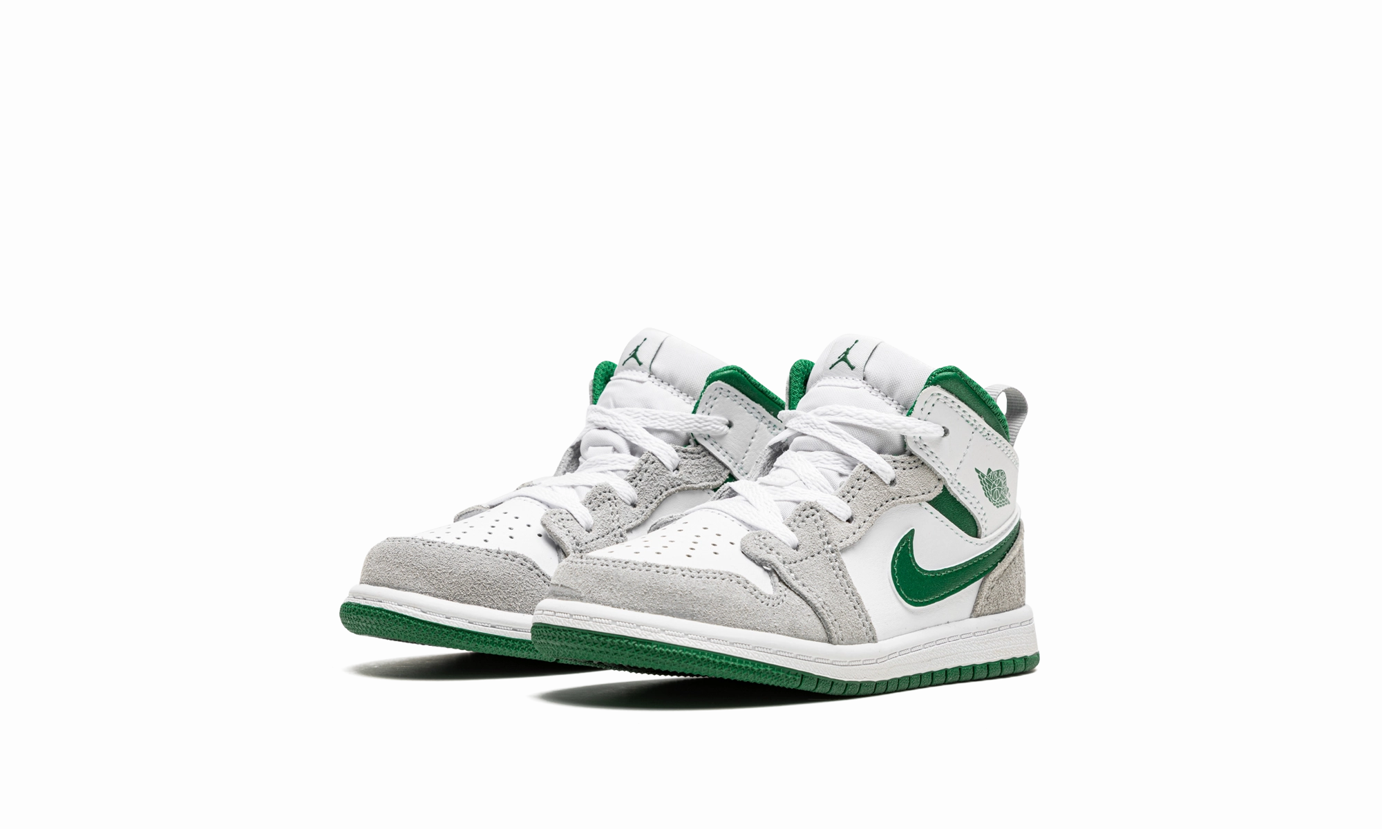 Outfit For The Weekend Jordan 1 Mid SE TD "Grey / Pine Green" White Canvas Tote Bag