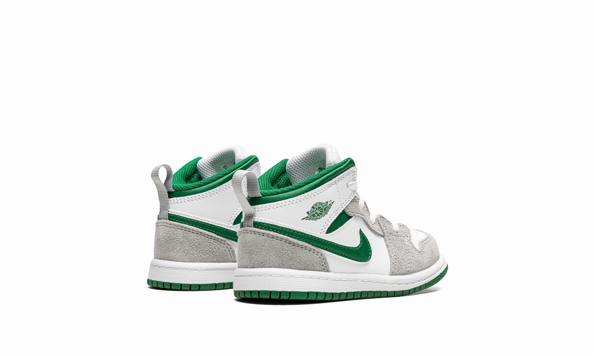 Ready To Ship Jordan 1 Mid SE TD "Grey / Pine Green" High Performance