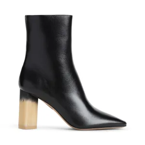 Georgia Black Leather Boots