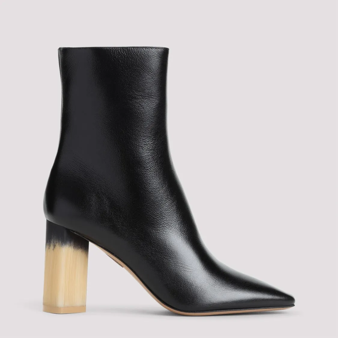 Georgia Black Leather Boots