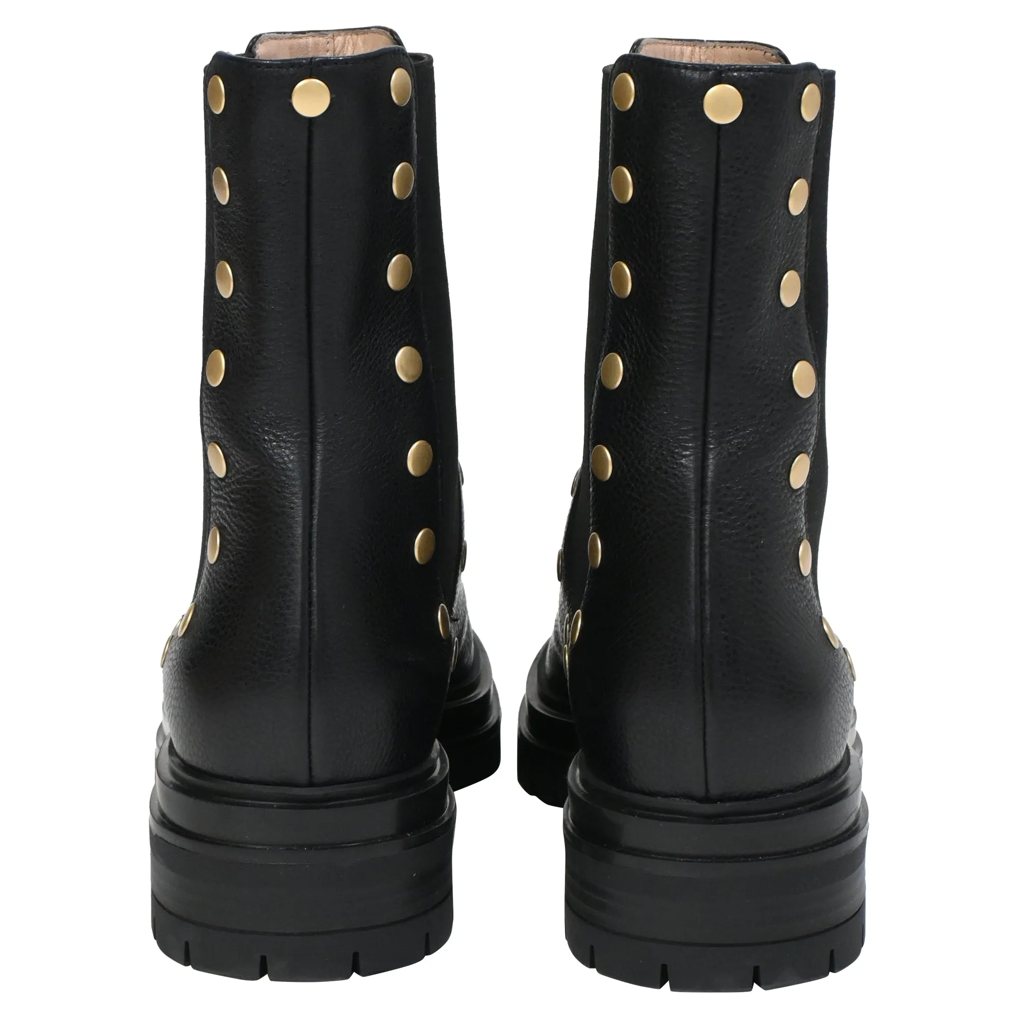 Gianvito Rossi Flair Stud Boots in Black Leather