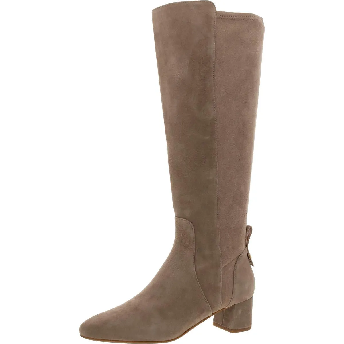 Go-To Block Boot 45 Womens Mixed Media Suede Knee-High Boots