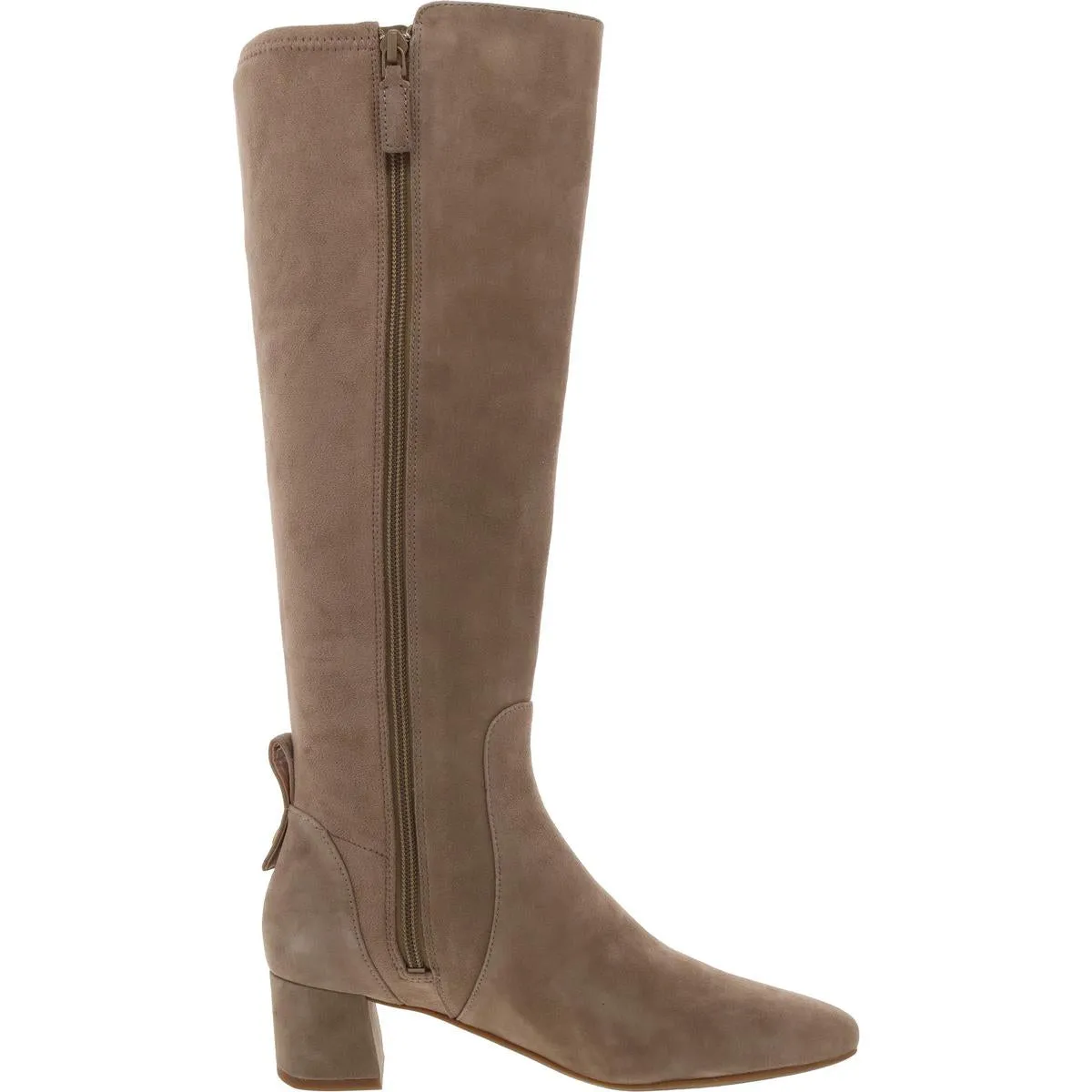 Go-To Block Boot 45 Womens Mixed Media Suede Knee-High Boots