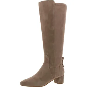 Go-To Block Boot 45 Womens Mixed Media Suede Knee-High Boots