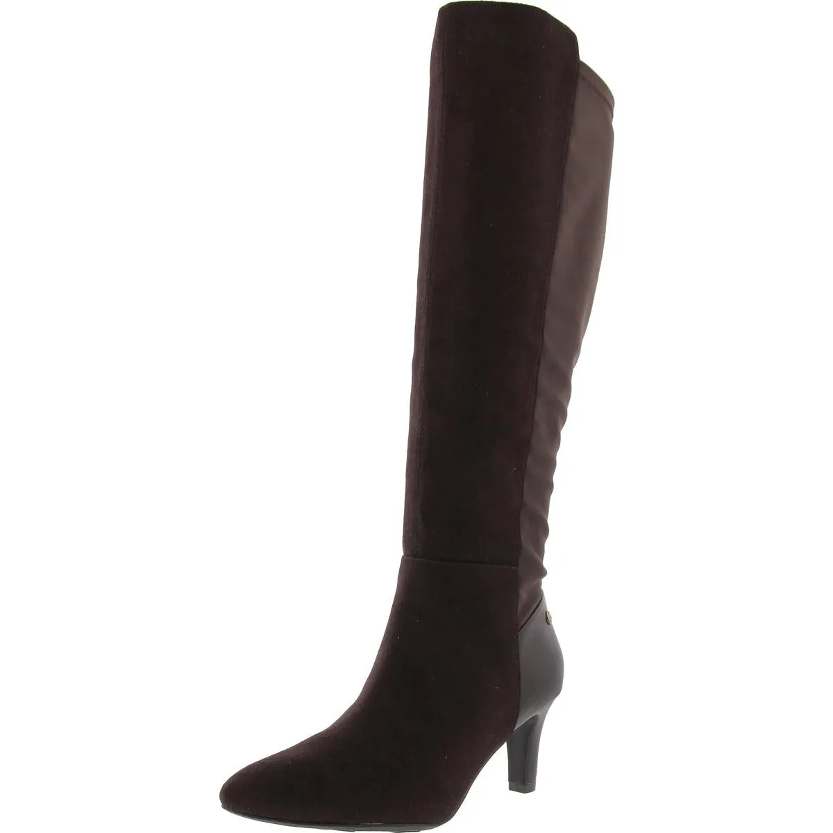 GRACIE  Womens Two Tone Manmade Knee-High Boots
