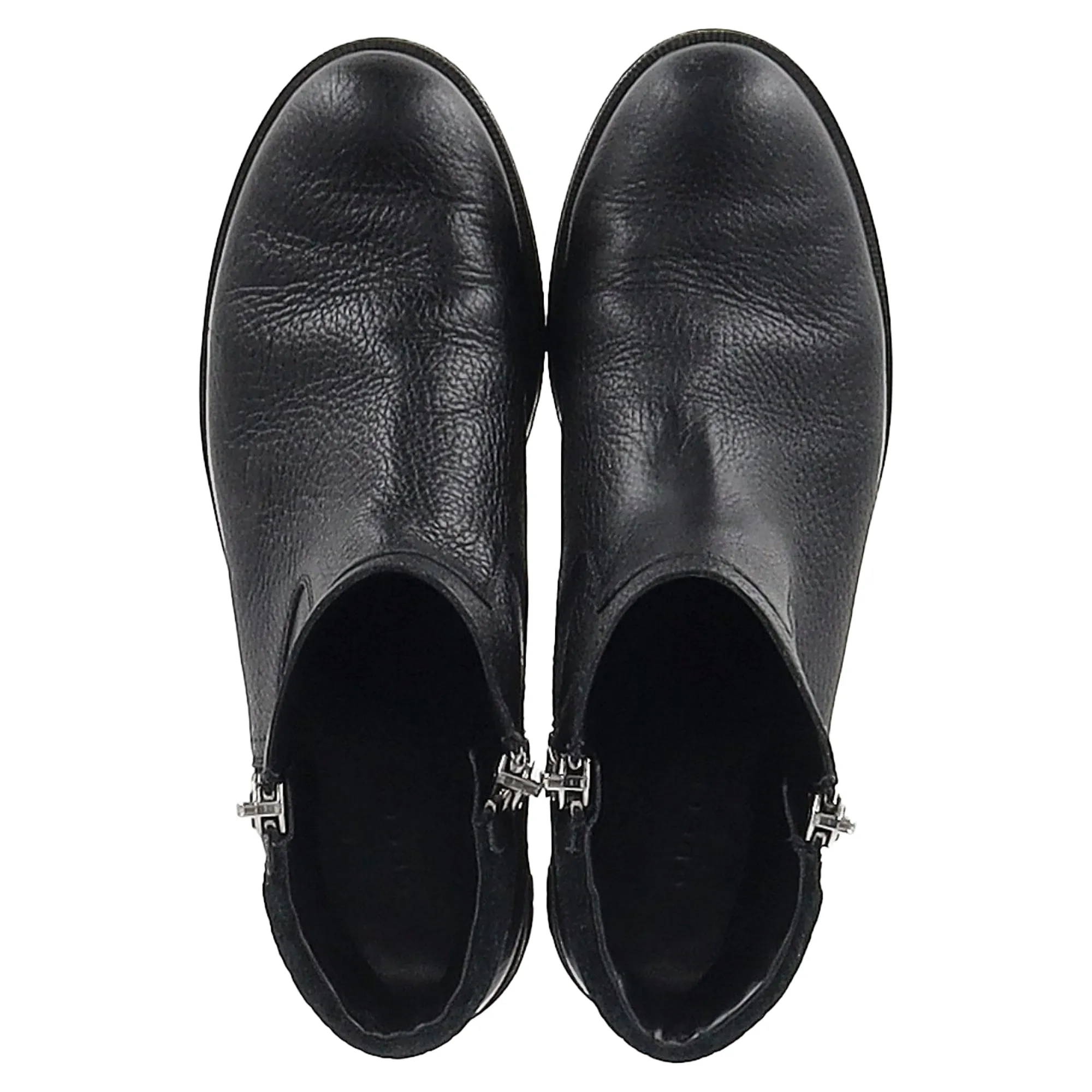 Gucci Micro GG Zipped Ankle Boots in Black Leather