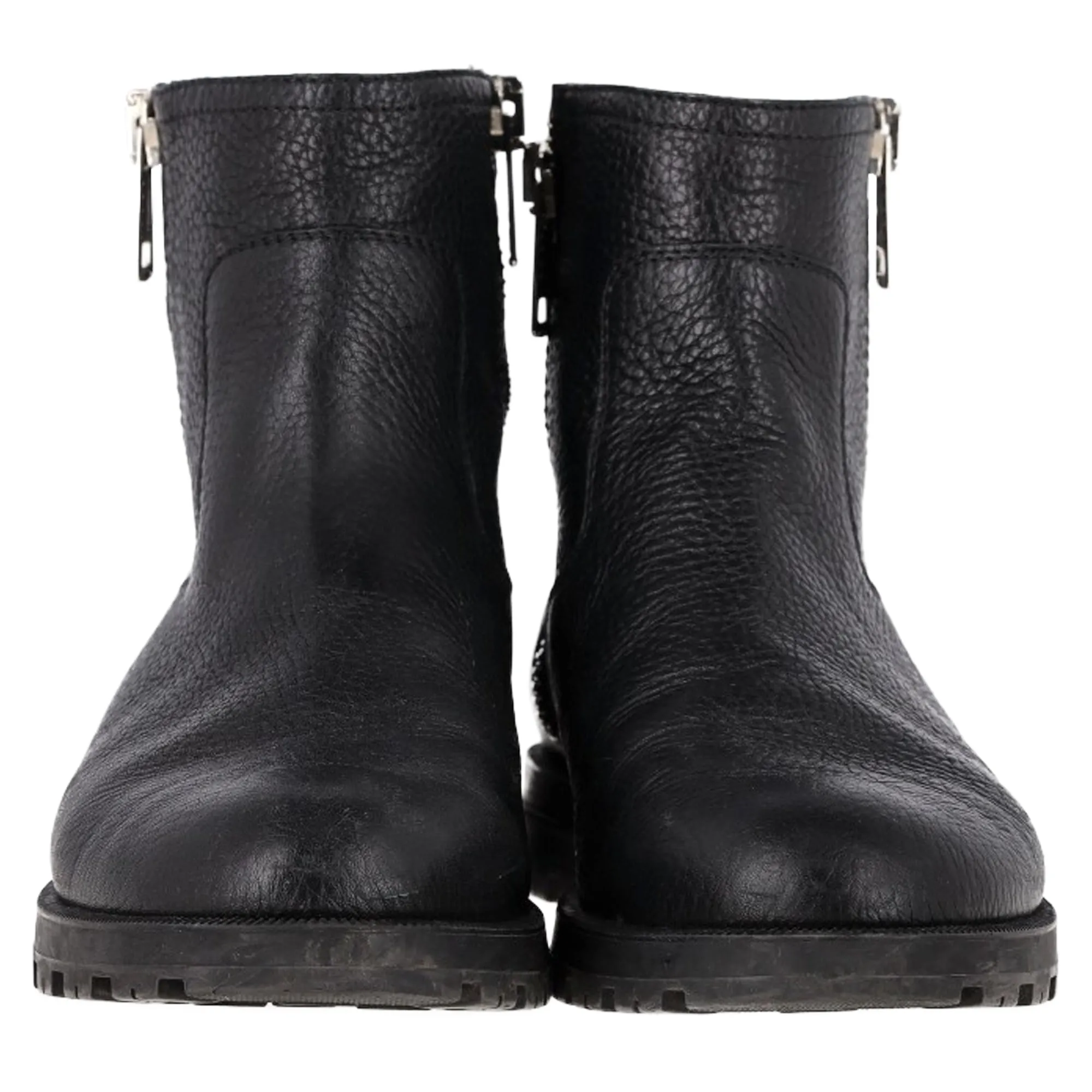 Gucci Micro GG Zipped Ankle Boots in Black Leather