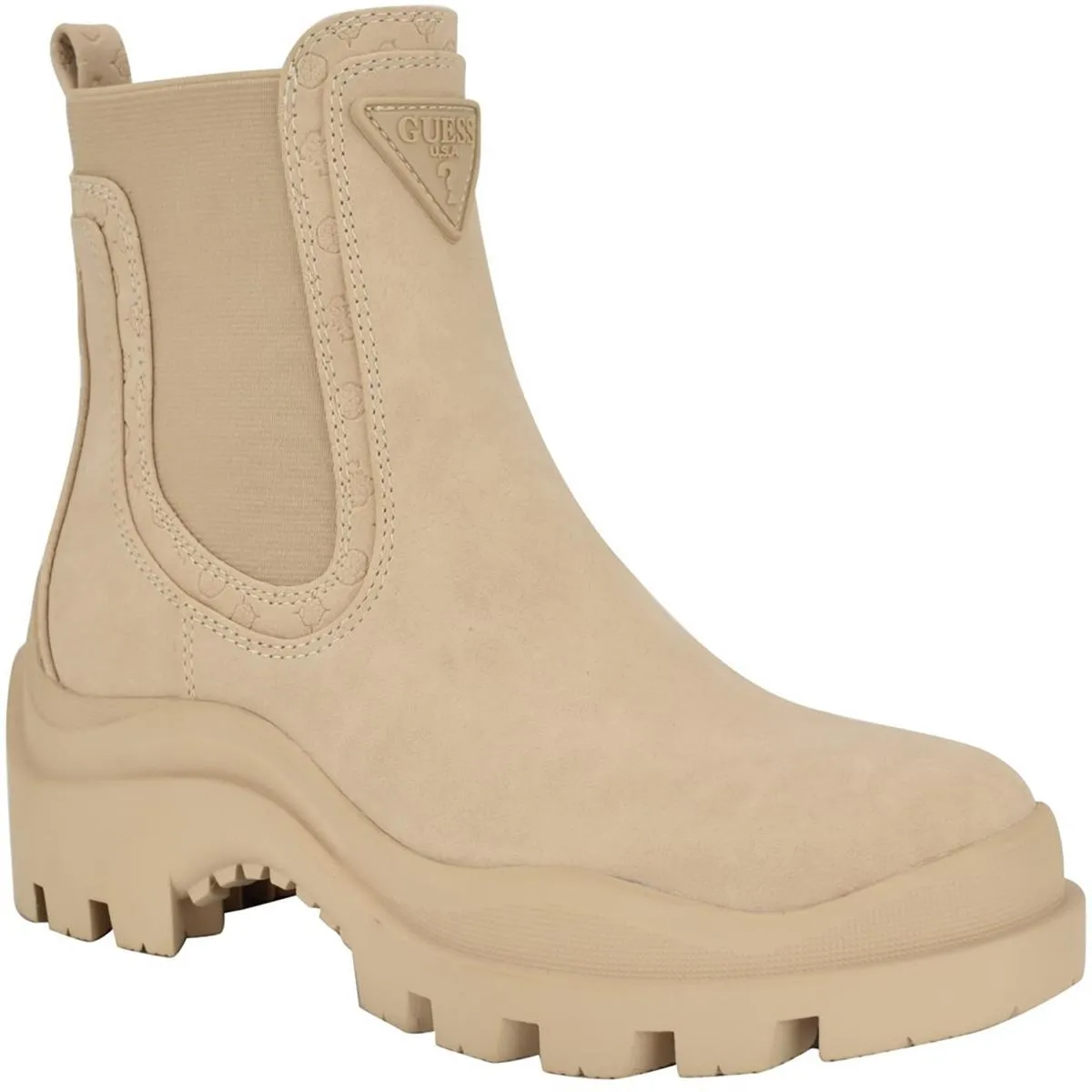 GWYESSES2 Womens Stretch Manmade Chelsea Boots