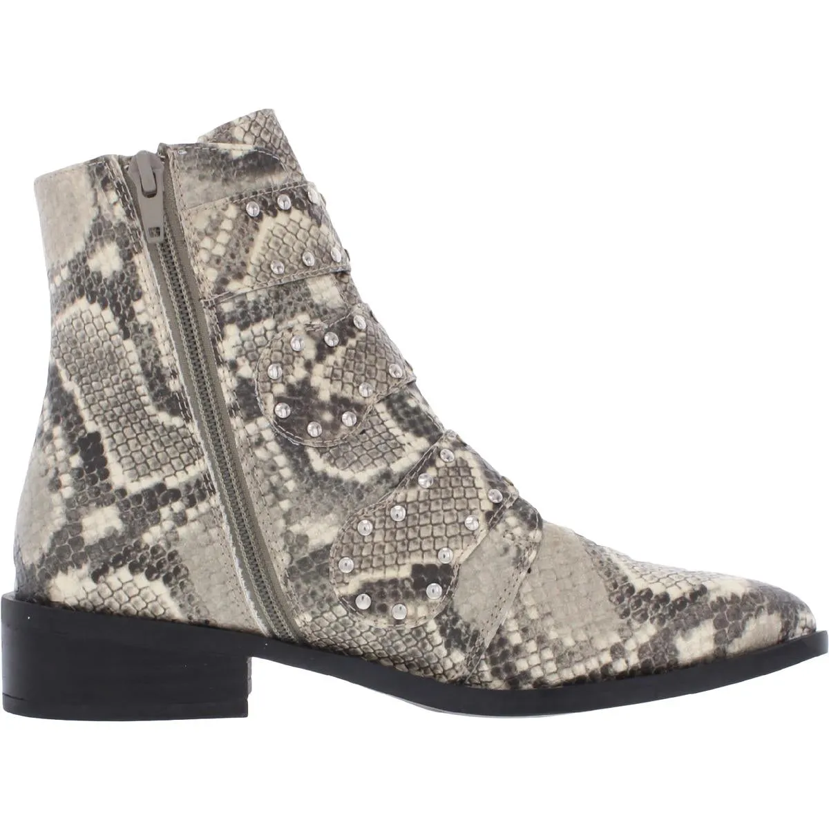 Harmon Womens Strappy Synthetic Ankle Boots