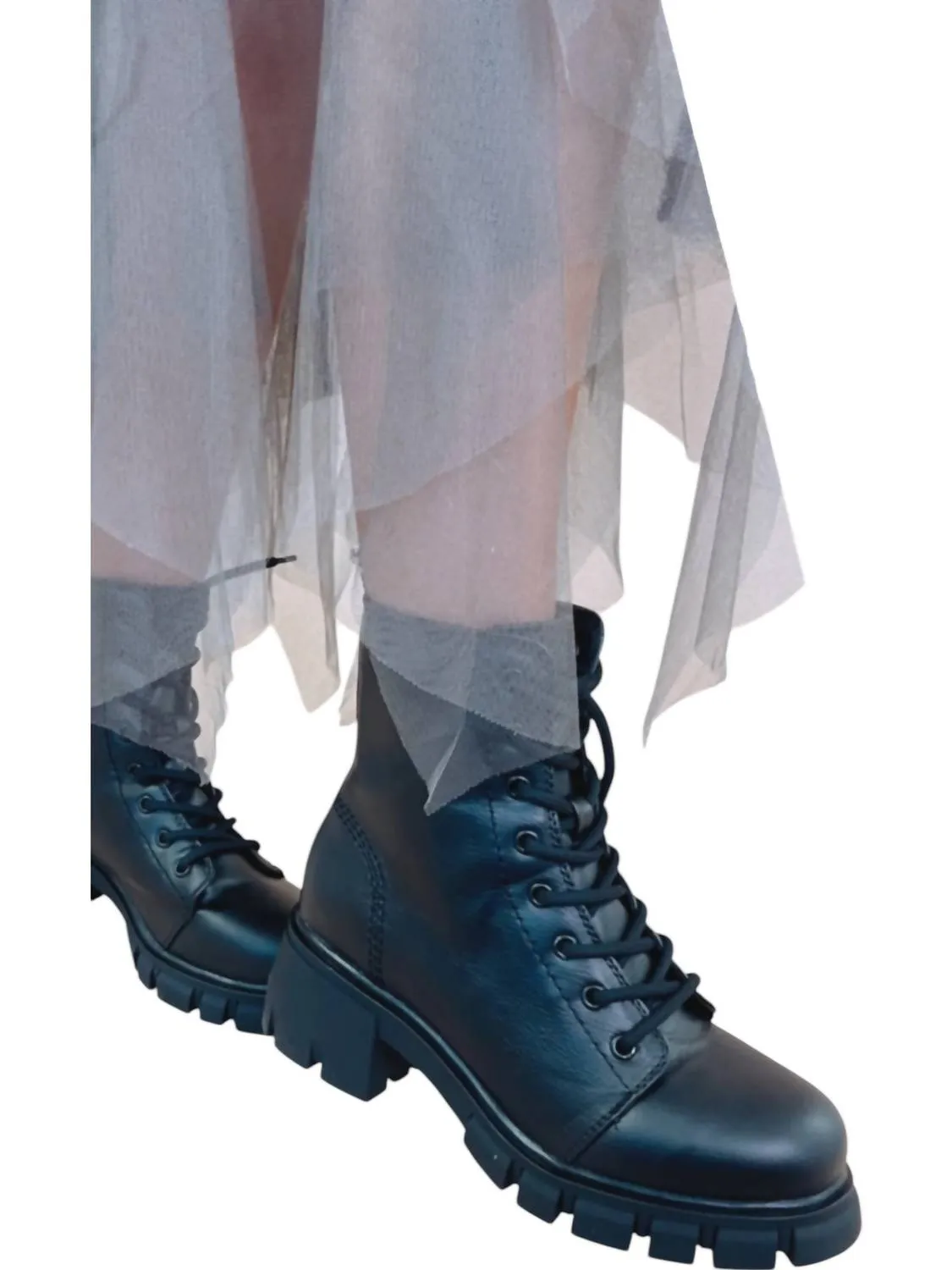 High Street Combat Boot In Black