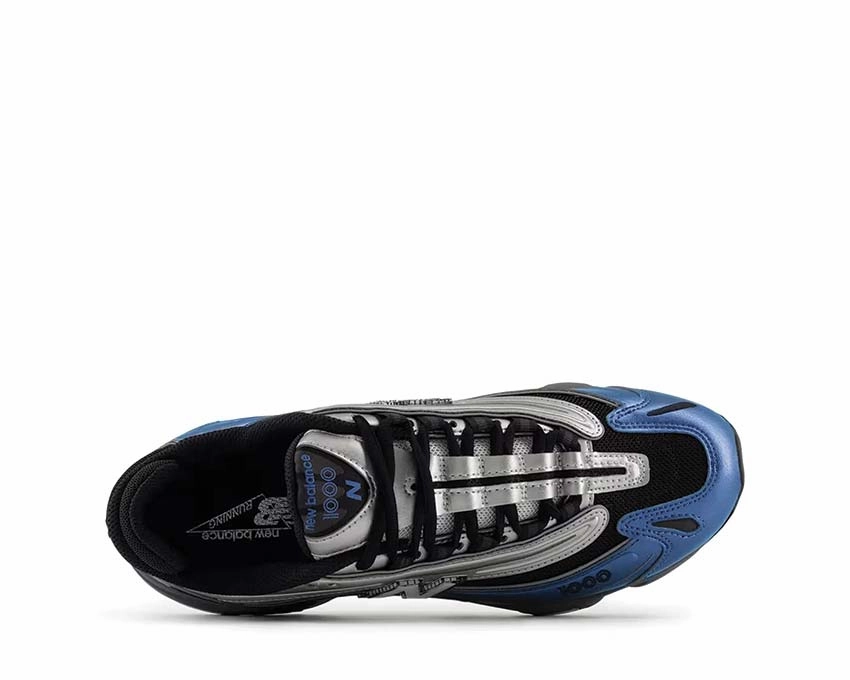 Handmade Perfection, Advanced Features, Black Leather Handbag For Women New Balance 1000 "Metallic Blue"