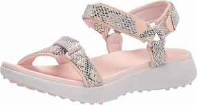Sporty High-Grade Build New Skechers GO GOLF 600. Charms Sandals Light Pink MSP$70 High-Quality Build Padded Strap