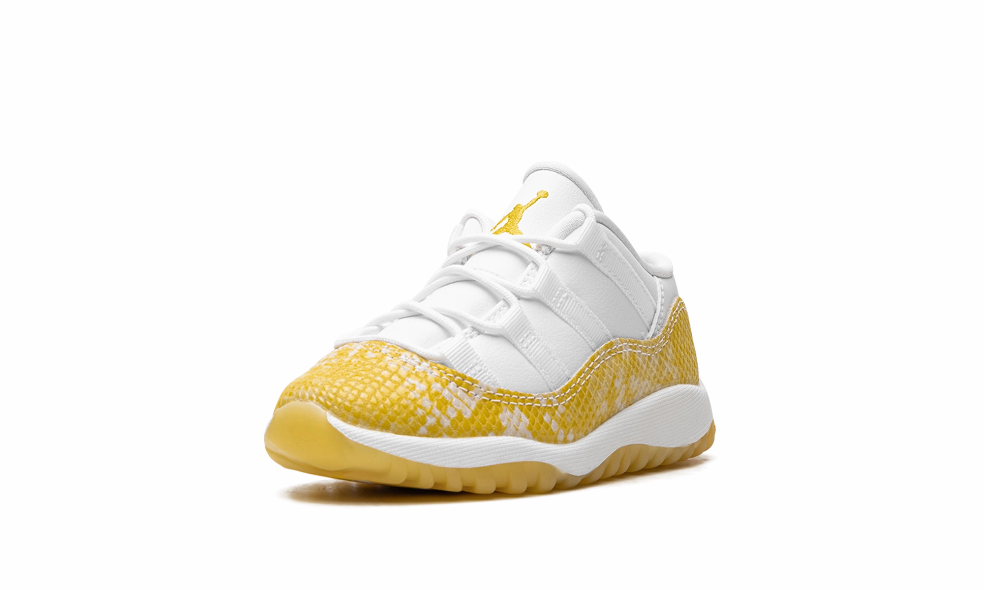 Air Jordan 11 Low TD "Yellow Snakeskin" Made With Care, Business, Leather