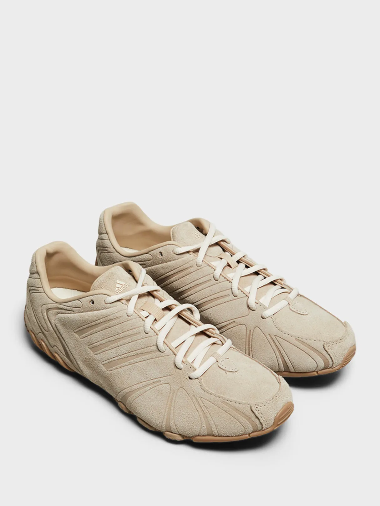 Ultra-Soft Texture Ghost Sprint W Sneakers in Magic Beige, Wonder White and Gum4 Handmade Perfection