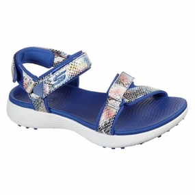 Multiple Compartments, Water Bottle Pocket Hot deal alert New Skechers GO GOLF 600 Charm Sandals - Blue Multi. MSP$70 No-Fuss