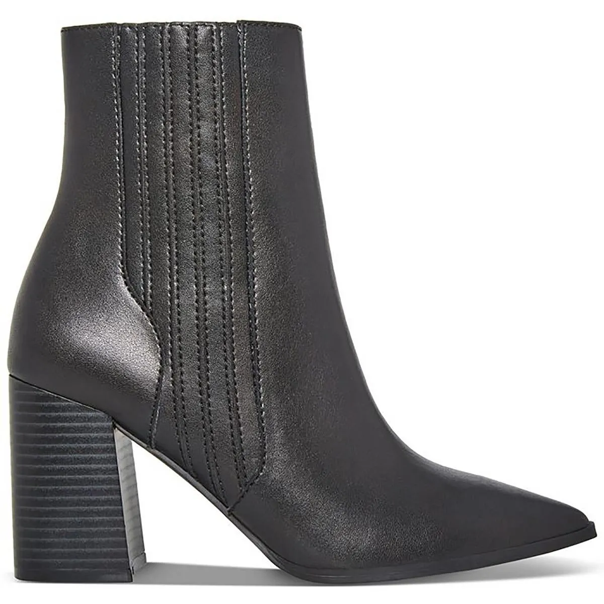 Iconic Womens Leather Pointed Toe Booties