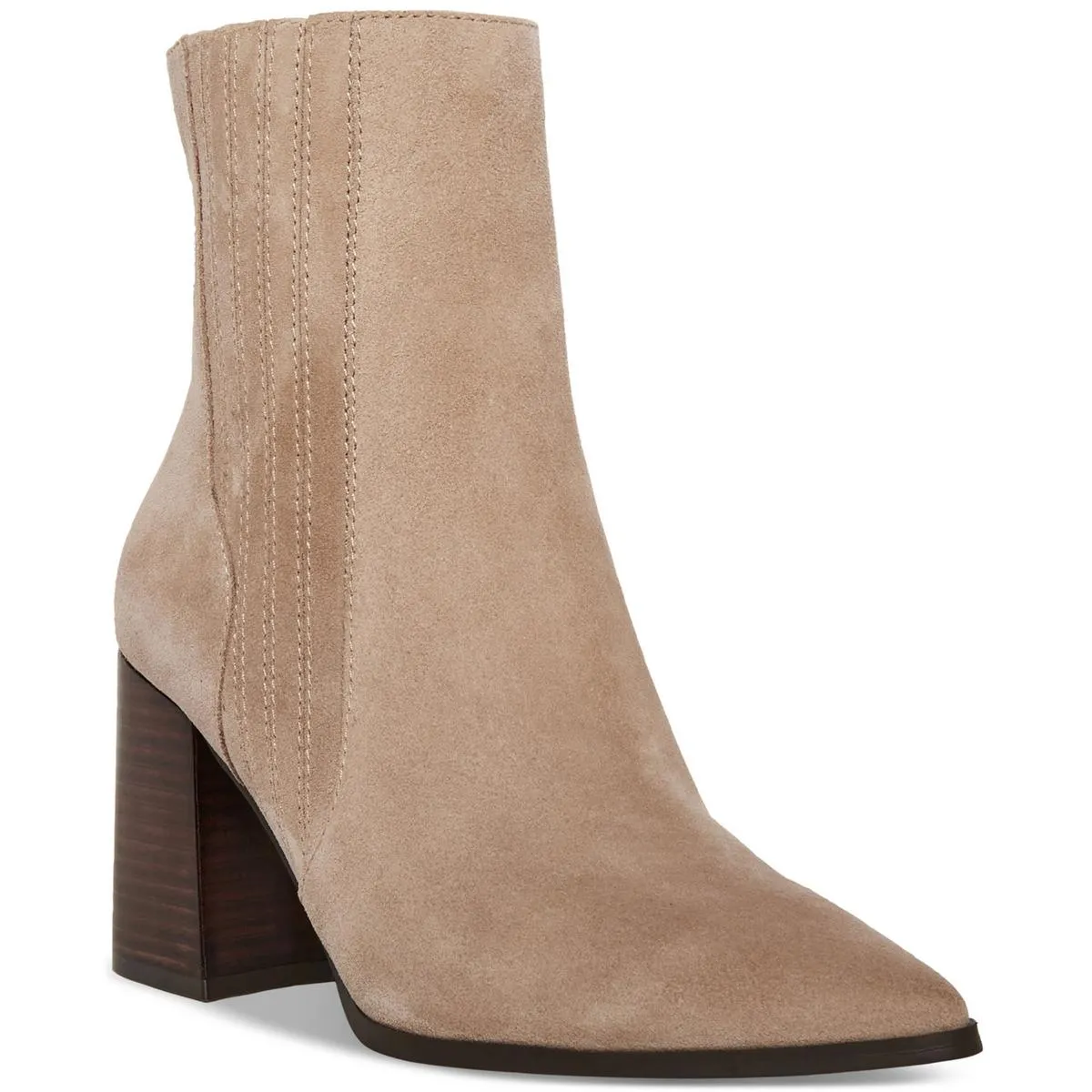 Iconic Womens Leather Pointed Toe Booties