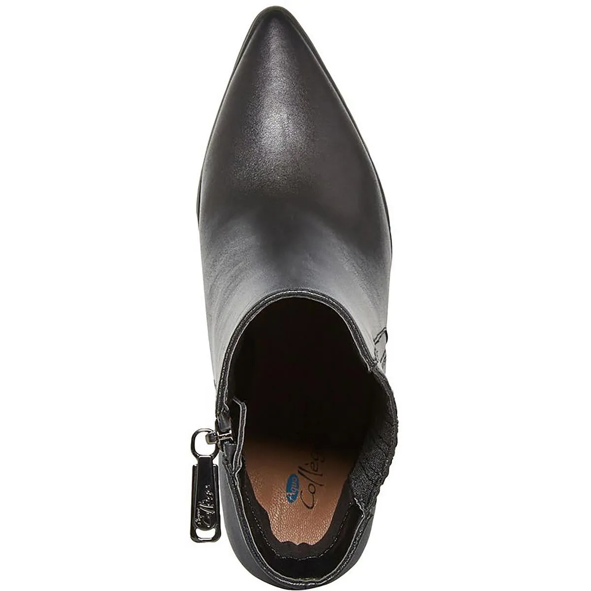 Iconic Womens Leather Pointed Toe Booties
