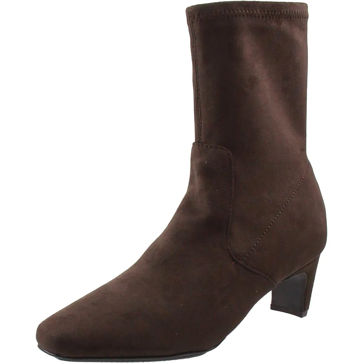 Iga Womens Zipper Faux Suede Booties