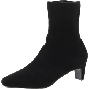 Iga Womens Zipper Faux Suede Booties