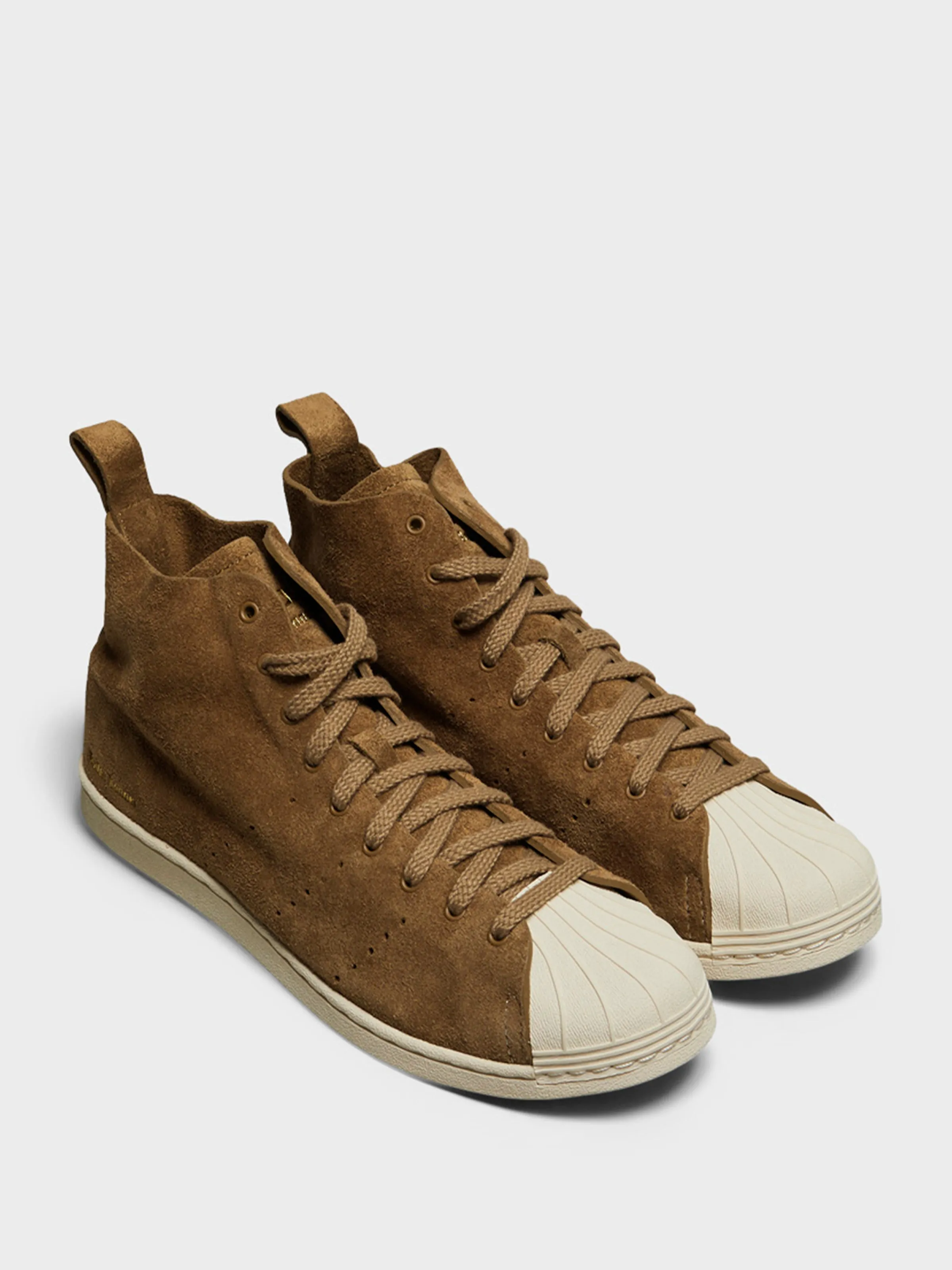 adidas Original X Wales Bonner SUPERSTAR HI in Brown Explore The Collection