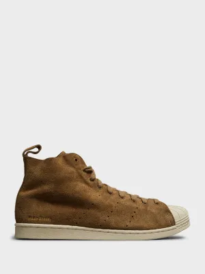 For City Or Trail, Treat Yourself Today Imported Selection adidas Original X Wales Bonner SUPERSTAR HI in Brown No minimum purchase