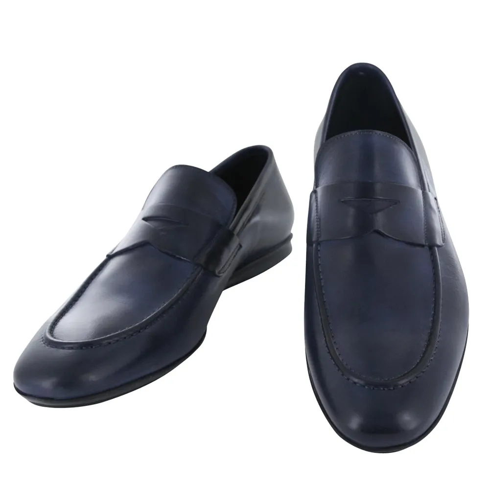 In-store special Fiori Di Lusso Navy Blue Penny Loafers Super Value Deal On-The-Go Friendly, Messenger Bag For Business Laptop