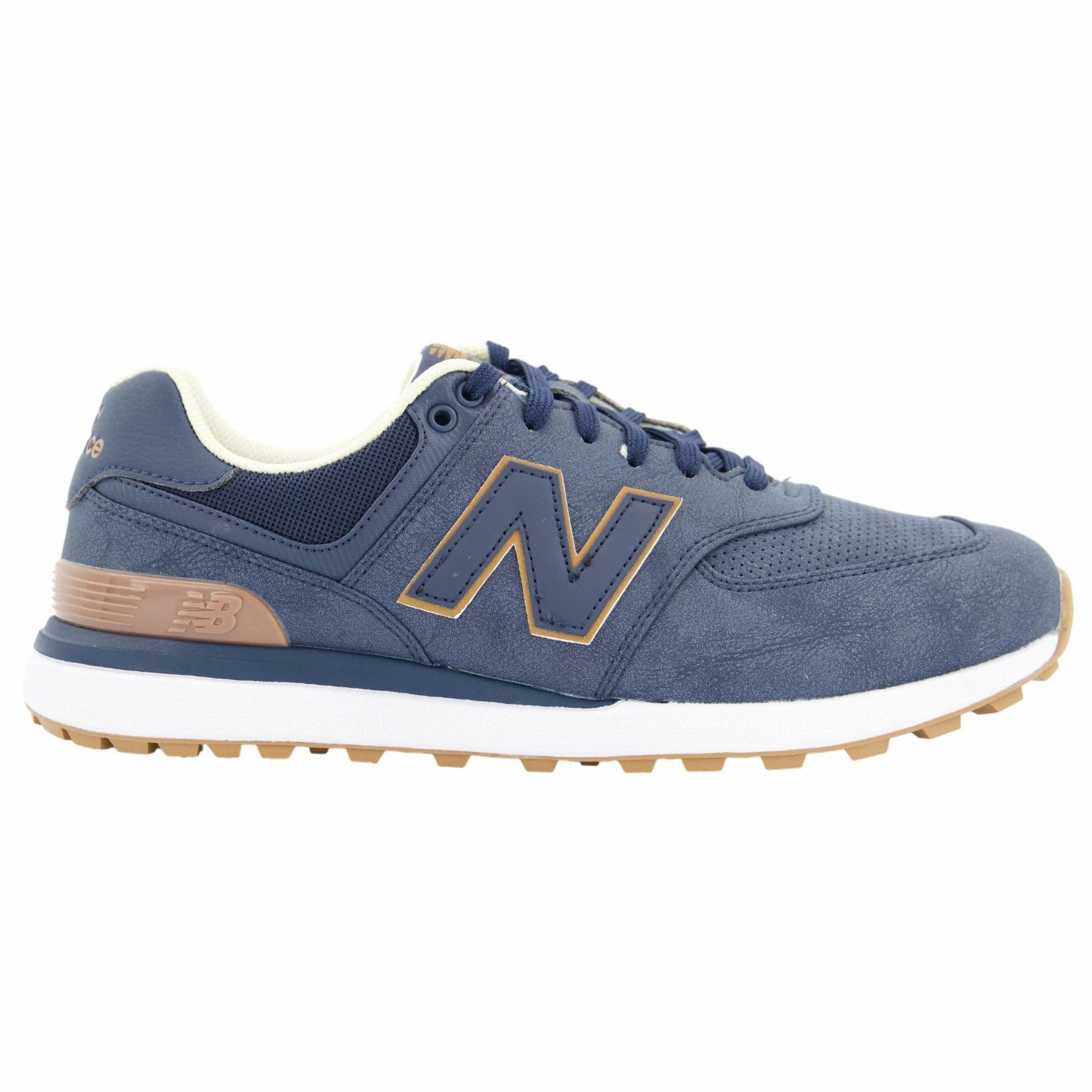 Instant savings New Balance 574 Greens Golf Shoes Regional special Handcrafted, Detachable Strap