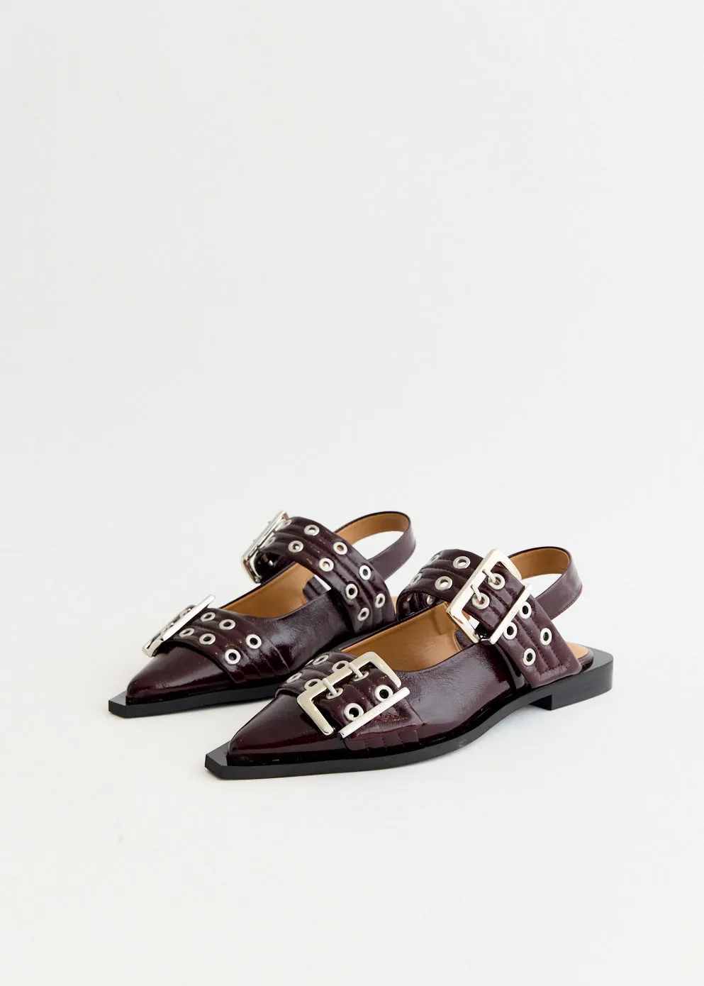 DonT Miss Out Feminine Buckle Ballerinas