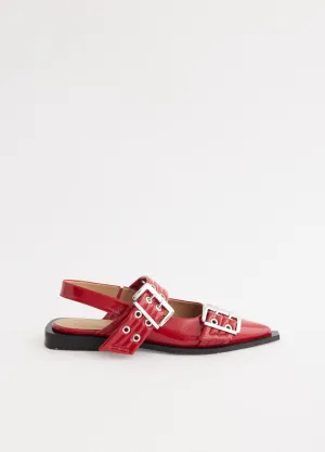 Perfect For You International offer Chunky Buckle Ballerinas Durable Framework