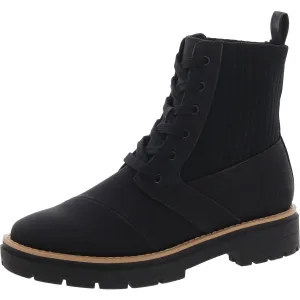 IONIE Womens Laceless Suede Motorcycle Boots