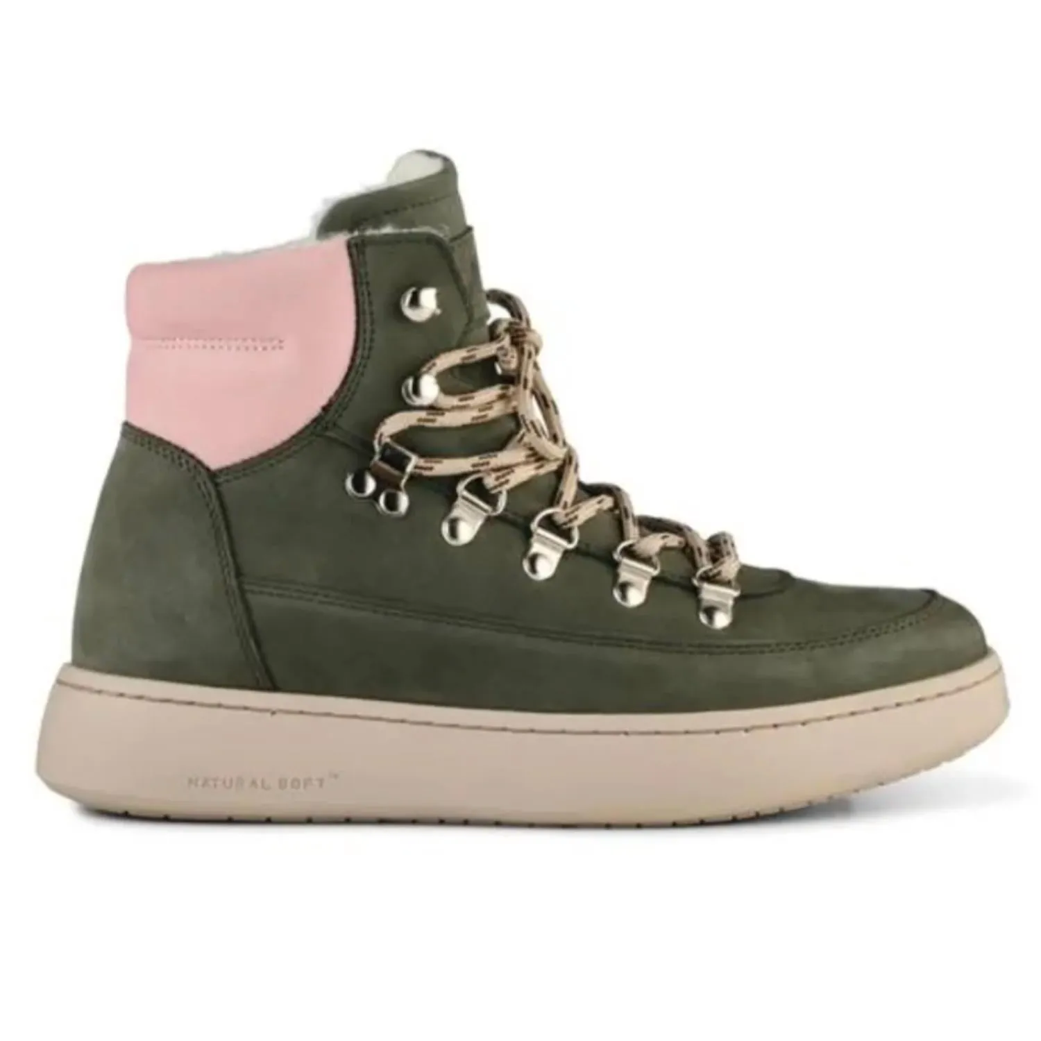 Iris Nubuck Boot In Green Rose