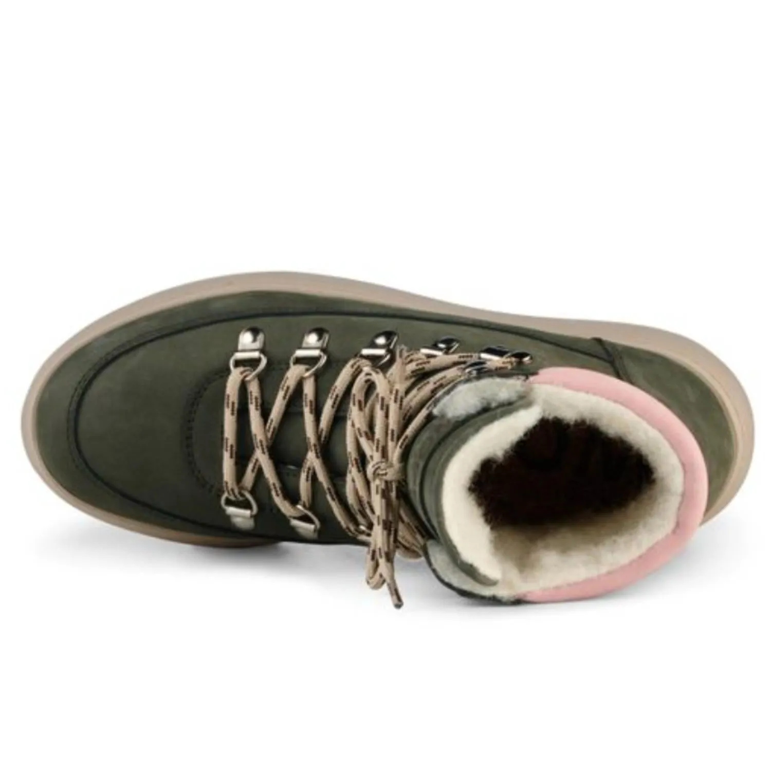 Iris Nubuck Boot In Green Rose