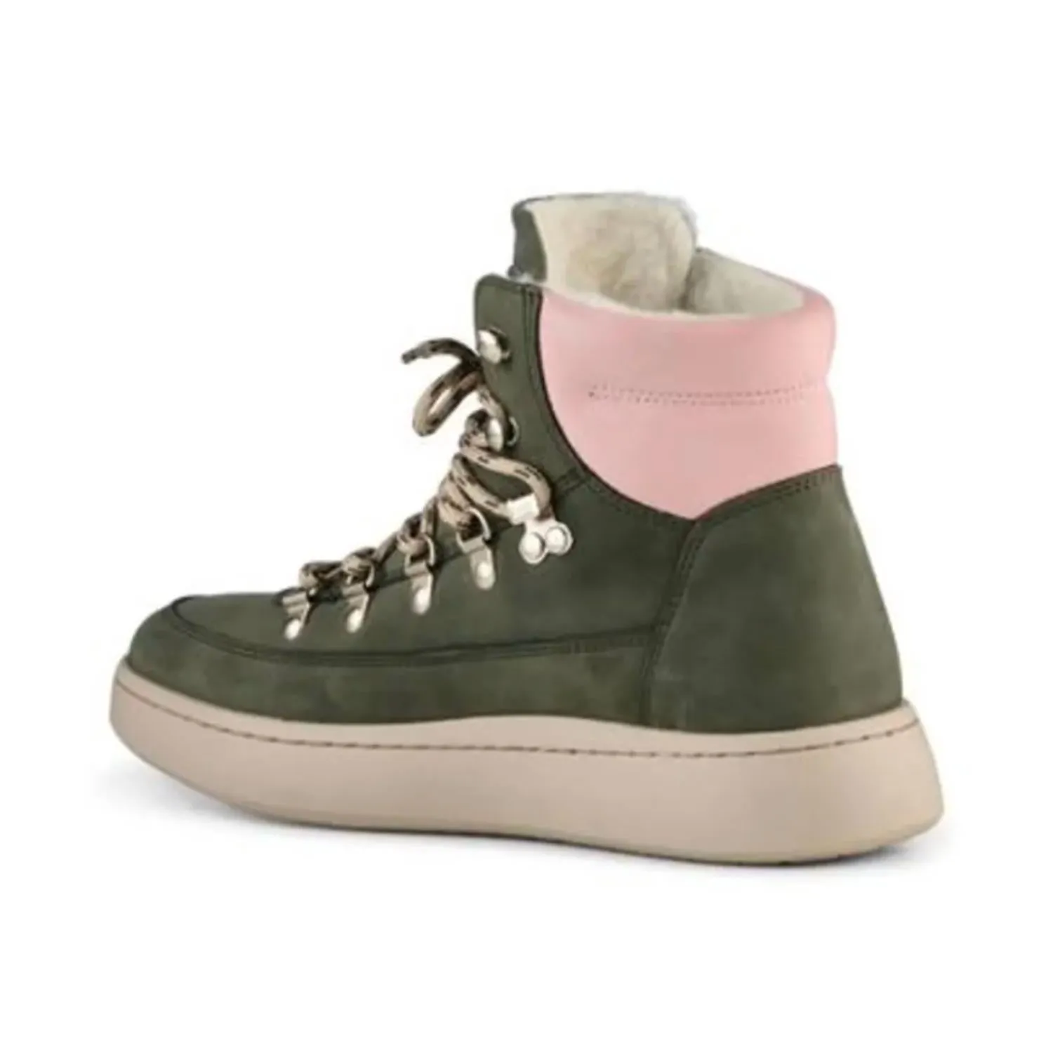 Iris Nubuck Boot In Green Rose