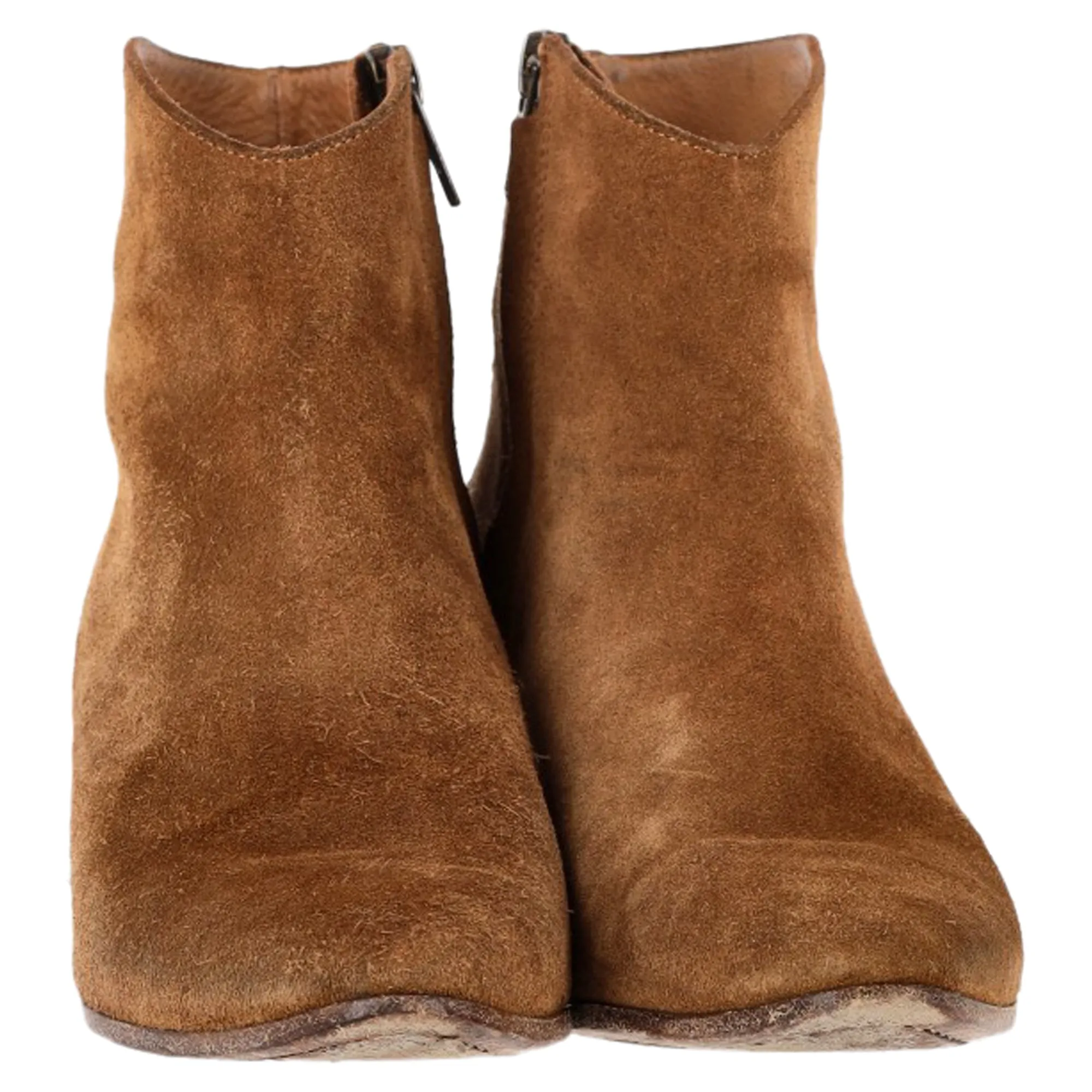 Isabel Marant Dacken Ankle Boots in Brown Suede