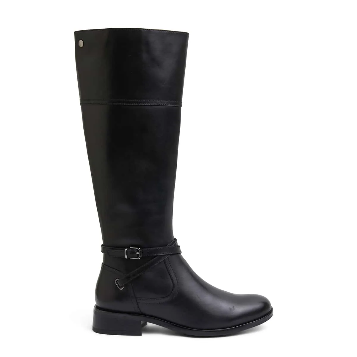 Ivana Boot in Black Leather