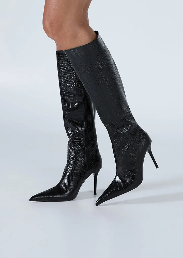 Izia Black Croc