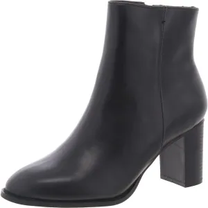 Jadyn Womens Zipper Faux Leather Booties