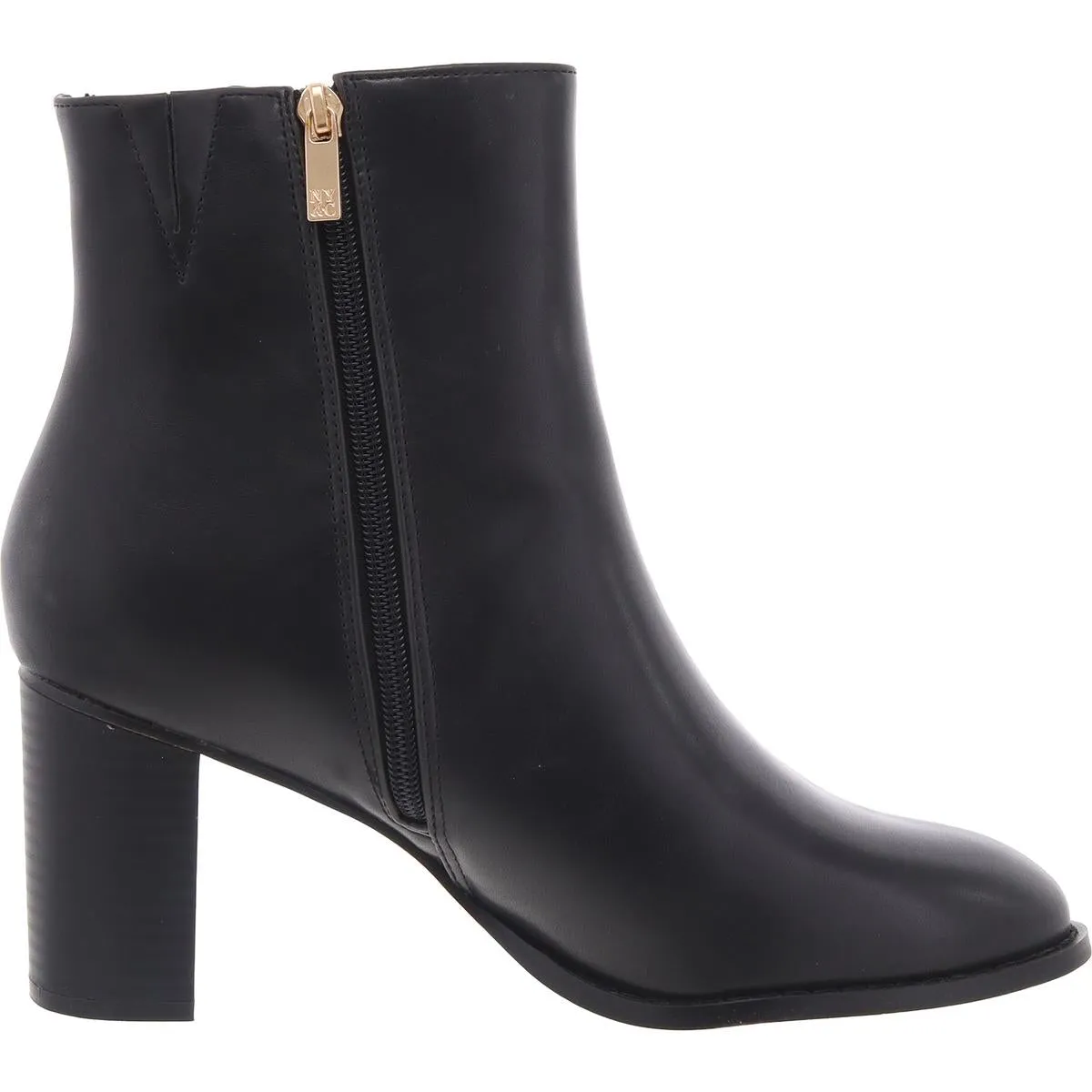 Jadyn Womens Zipper Faux Leather Booties