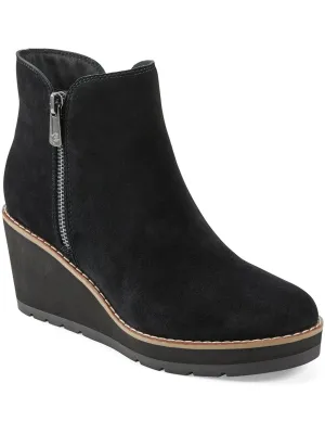 JAYDA Womens Suede Almond toe Booties