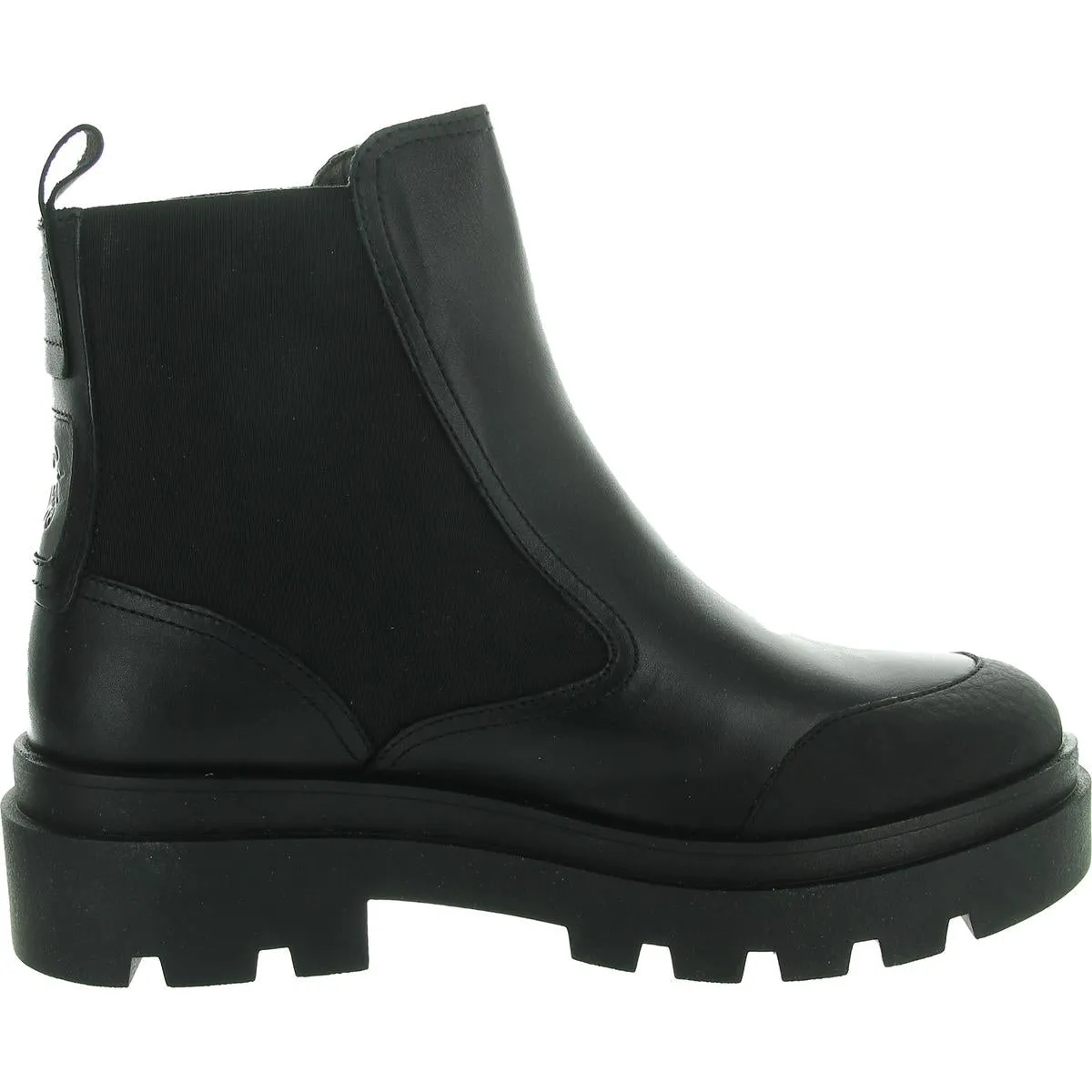 Jeba 879 Womens Mixed Media Leather Chelsea Boots